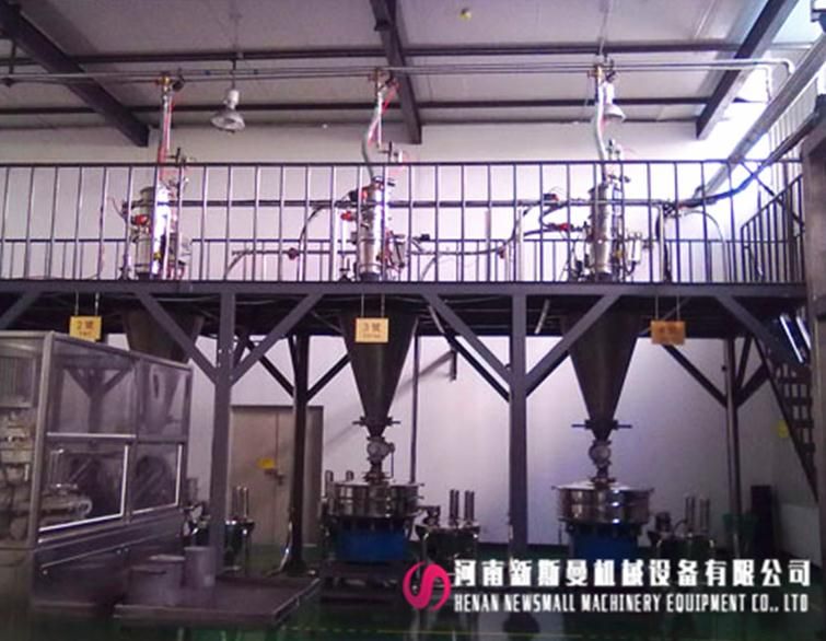 真空上料机配套旋振筛使用设备现场