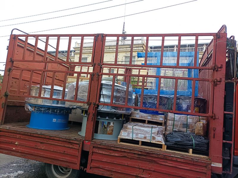 旋振筛、旋振筛底盘等发货