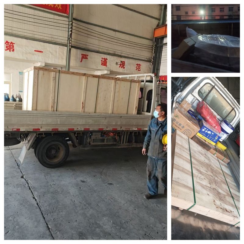 出口直线筛、直排筛、网架等发货