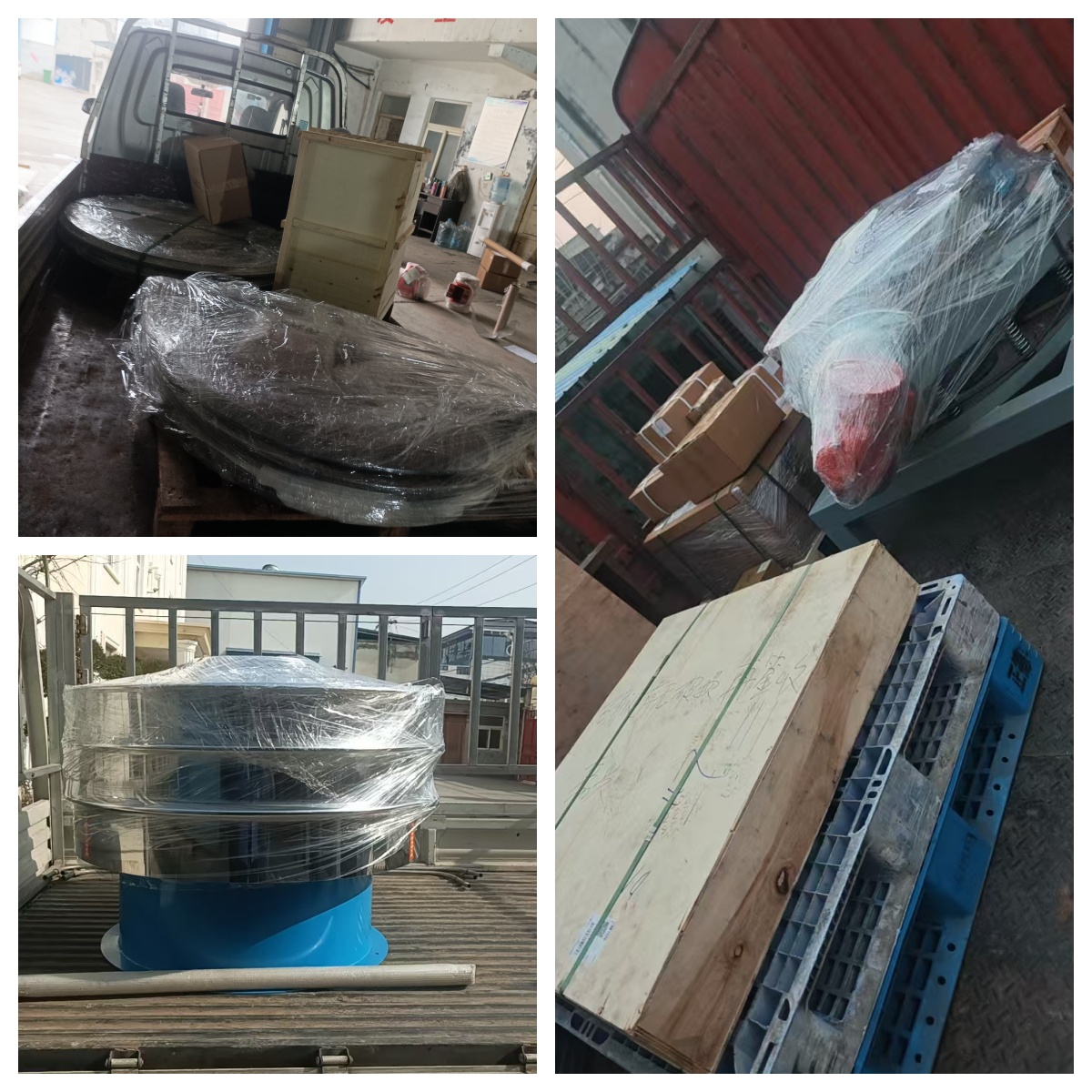 超声波检验筛、网架、直排筛、旋振筛等发货