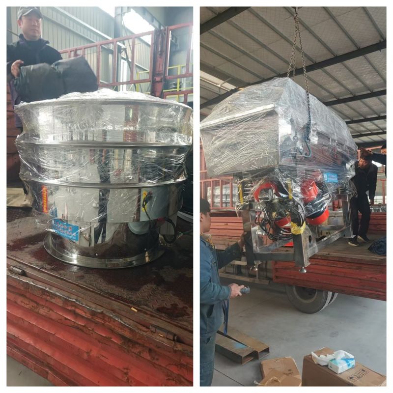 不锈钢旋振筛、不锈钢直线筛发货